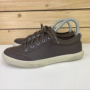 SPERRY Deckfin Brown Leather Boys Sneaker 4